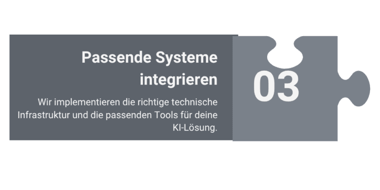 PAXUP Schritt 3 – Passende Systeme integrieren für KI-Implementierung